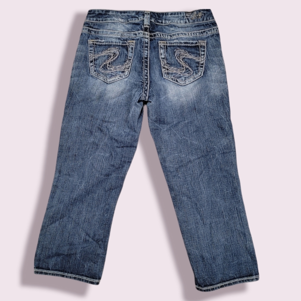 Silver Aiko Capri's Size 27